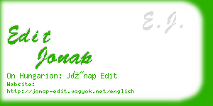 edit jonap business card